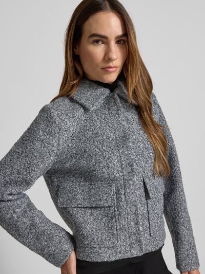 s.Oliver BLACK LABEL Regular fit korte blazer in gestructureerde look                                        Lichtgrijs - 3