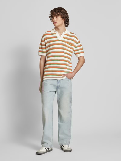 Pepe Jeans Relaxed fit poloshirt met borstzak, model 'LAMAR' Oranje - 1