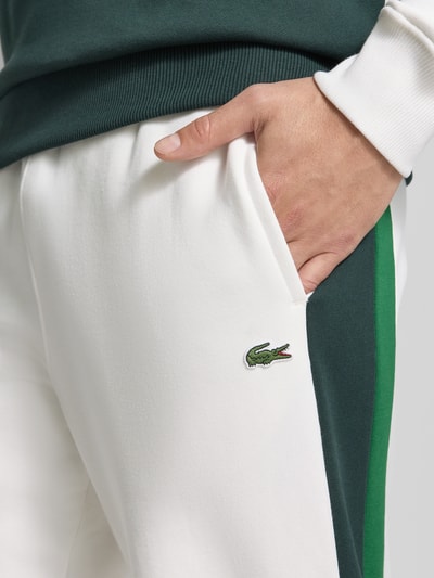 Lacoste relaxed fit sweatpants van puur katoen model 'XH9800-00' Offwhite - 3