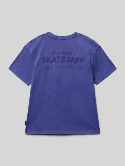 Tom Tailor Oversized T-Shirt aus reiner Baumwolle Royal 3