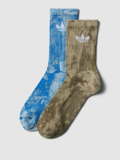 adidas Originals Socken im 2er-Pack in Batik-Optik mit gerippten Abschlüssen Oliv 1