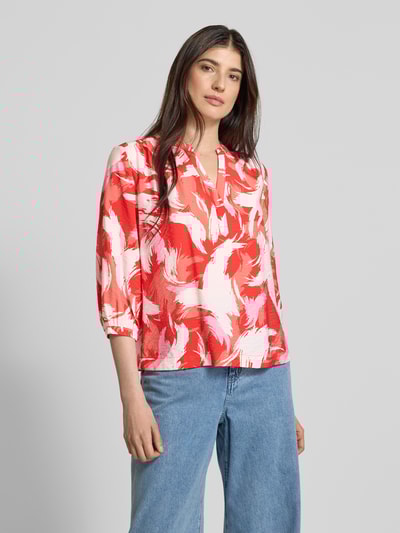s.Oliver RED LABEL Regular Fit Blusentop aus Viskose-Mix Rot 4