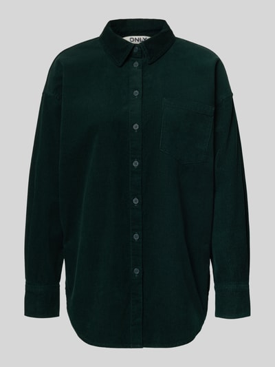 Only Relaxed fit overhemdblouse van puur katoen, model 'AIME-MOXI' Donkergroen - 2