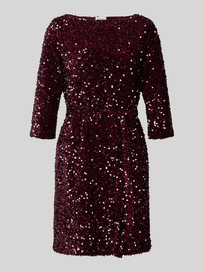 VILA Minikleid mit Paillettenbesatz Modell 'FAITH' Pflaume 2