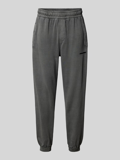 Pegador Tapered fit sweatpants met labelstitching Zwart - 2