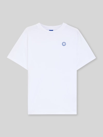 HUGO Blue Relaxed Fit T-Shirt aus reiner Baumwolle Modell 'VINTAGE TEE_B_1' Weiss 2