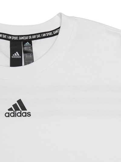 ADIDAS SPORTSWEAR T Shirt mit Logo Streifen weiss online kaufen