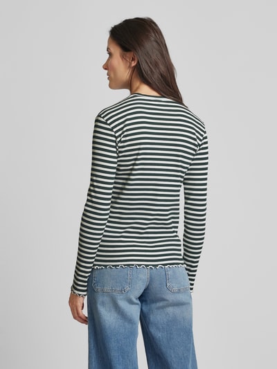 Vila Longsleeve mit Muschelsaum Modell 'THESSA' Bottle 5