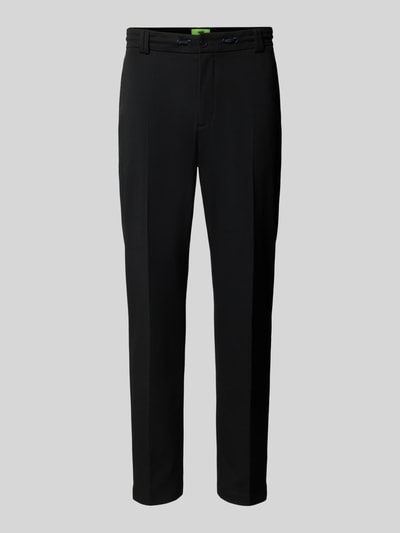 Cinque Tapered Fit Stoffhose mit Bügelfalten Modell 'JUNO' Black 2