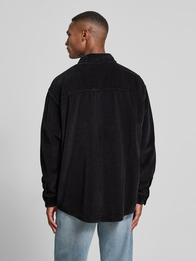 American Vintage Relaxed Fit Freizeithemd aus Cord Modell 'PADOW' Dunkelgrau 5