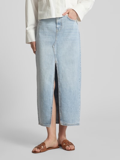 Liu Jo White Jeansrock im 5-Pocket-Design Modell 'GONNA LUNGA' Hellblau 4