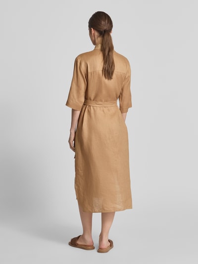 MM Leinenkleid mit Brusttasche Modell 'SALUTE' Camel 5