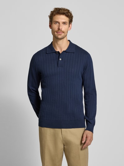 Selected Regular Fit Poloshirt aus reiner Baumwolle Modell 'TORINO' Dunkelblau 4