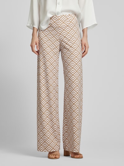 SEDUCTIVE Broek met all-over motief, model 'KIMBERLY' Beige - 4