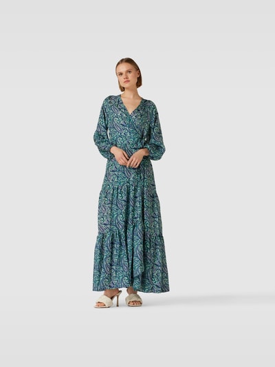 Hannah Artwear Maxikleid mit Paisley-Muster Dunkelblau 4