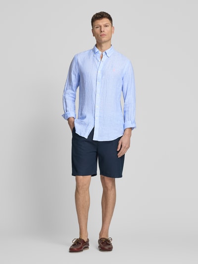 Polo Ralph Lauren Regular fit vrijetijdsoverhemd van puur linnen Lichtblauw - 1