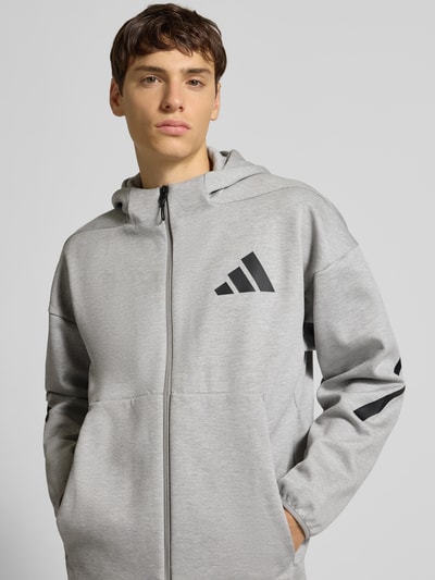 adidas Sportswear Sweatjack met capuchon Lichtgrijs - 3