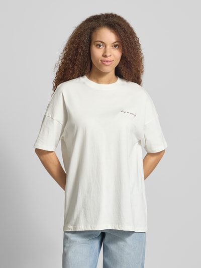 Marc O'Polo DENIM Oversized T-Shirt aus reiner Baumwolle Offwhite 4