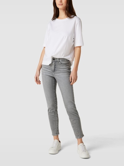 Marc Cain Slim fit jeans in 5-pocketmodel, model 'SILEA' Middengrijs - 1