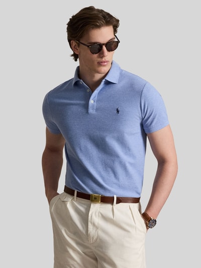 Polo Ralph Lauren Koszulka polo z czystej bawełny o kroju regular fit Jasnoniebieski melanż 4