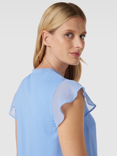 Jake*s Collection Bluse mit Schlüsselloch-Ausschnitt Bleu 3