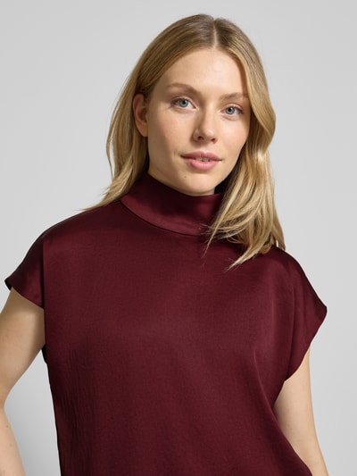 Drykorn Blouseshirt met opstaande kraag, model 'ALARIA' Bordeaux - 3
