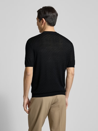 Emporio Armani Slim Fit T-Shirt mit Lyocell- und Woll-Anteil Black 5