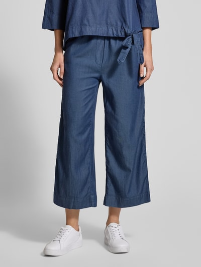 Christian Berg Woman Wide Leg Culotte in Denim-Optik Marine 4