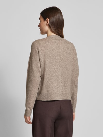 Christian Berg Woman Cardigan mit überschnittenen Schultern Taupe Melange 5