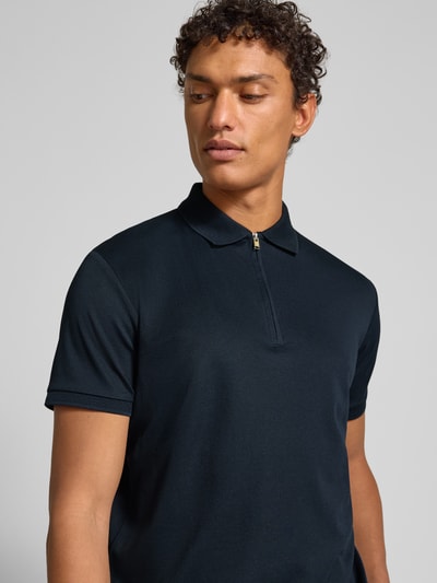 SELECTED HOMME Regular Fit Poloshirt aus Baumwoll-Mix Modell 'FAVE' Marine 3