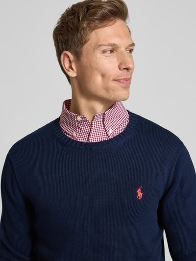 Polo Ralph Lauren Gebreide pullover met ribboorden Marineblauw - 3