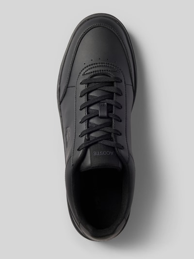 Produktfoto, Sneaker mit Logo-Prägung Modell 'Court Pro' von Lacoste in Schwarz mit glatter Oberfläche und feinen Nähten, Herren Sneaker