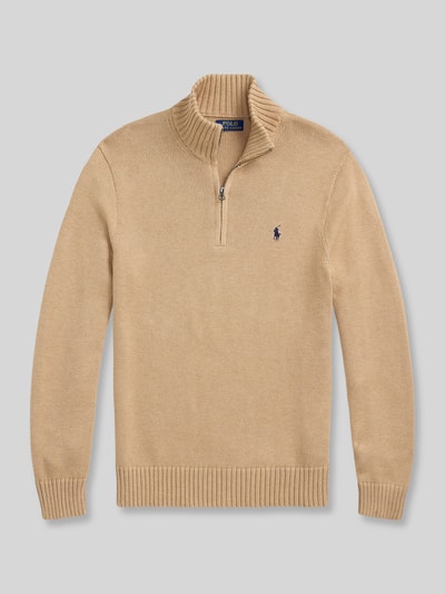 Polo Ralph Lauren Regular Fit Troyer aus reiner Baumwolle Camel 2