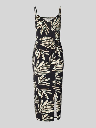 Tom Tailor Denim Sukienka casualowa o kroju podkreślającym sylwetkę z marszczeniem w talii Czarny 2