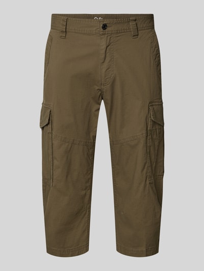 s.Oliver BLACK LABEL Szorty cargo o kroju relaxed fit z mieszanki bawełny Oliwkowy 2