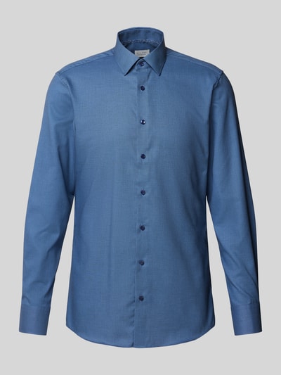 Eterna Slim Fit Business-Hemd mit Kentkragen Blau 1