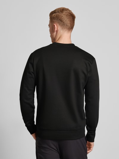 BOSS Sweatshirt met labelstitching, model 'Soleri' Zwart - 5