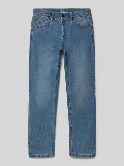 s.Oliver RED LABEL Straight leg jeans van katoenmix  Blauw - 1