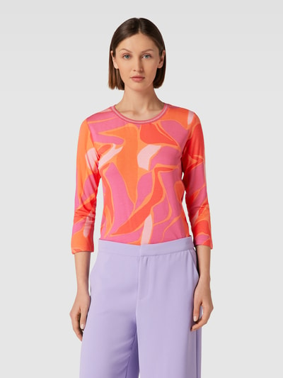 Betty Barclay Shirt met lange mouwen met all-over motief Felroze - 4