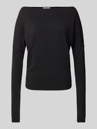 WEEKDAY Longsleeve mit U-Boot-Ausschnitt Modell 'Johanna' Black 1