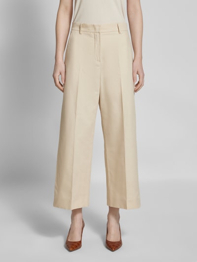 Weekend Max Mara Wide Leg Stoffhose mit Bügelfalten Modell 'ZIRCONE' Sand 4