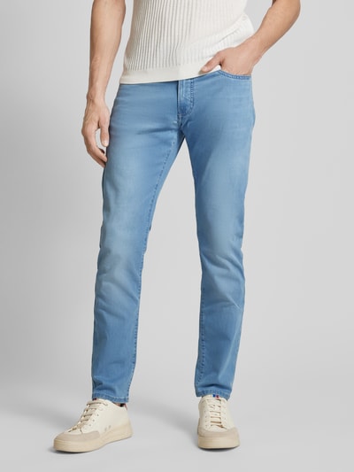 Pierre Cardin Jeansy o kroju tapered fit z 5 kieszeniami model ‘Lyon’ Niebieski 4