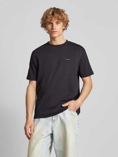 Calvin Klein Jeans T-Shirt mit Label-Patch Anthrazit 4