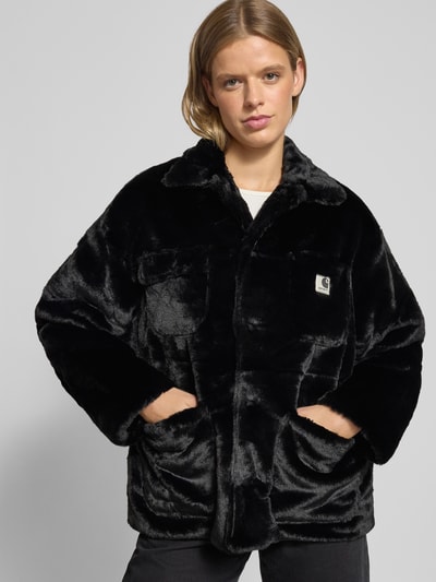 Carhartt Work In Progress Kurtka ze sztucznego futra model ‘Olney’ Czarny 3