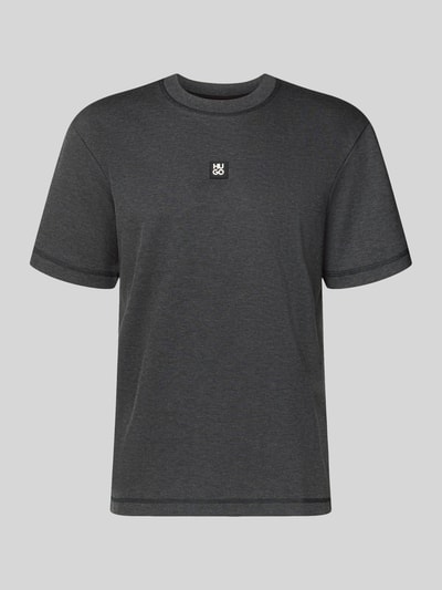 HUGO Regular Fit T-Shirt mit Baumwoll-Anteil Modell 'DILANSO' Mittelgrau 2