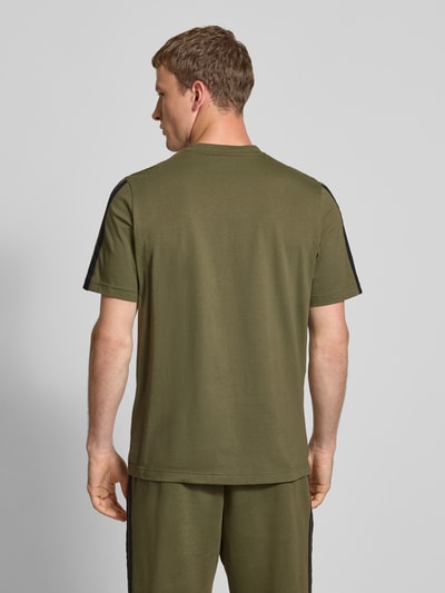 adidas Sportswear T-shirt met labelstitching en ronde hals Olijfgroen - 5