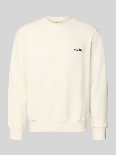 Produktfoto, Sweatshirt mit Rundhalsausschnitt und Label-Stitching von Ellesse, mieszanka bawełny, krój regular fit, okrągły dekolt, wyhaftowane logo