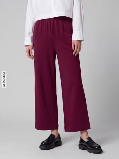 Tom Tailor Loose Fit Sweatpants mit Viskose-Anteil Bordeaux 4