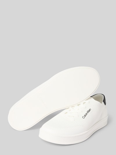 CK Calvin Klein Sneaker mit Label-Details und Schnürverschluss Weiss 4