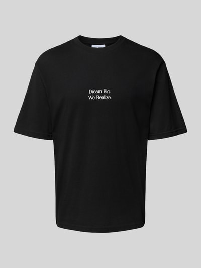 REVIEW T-Shirt mit Statement-Print Black 2